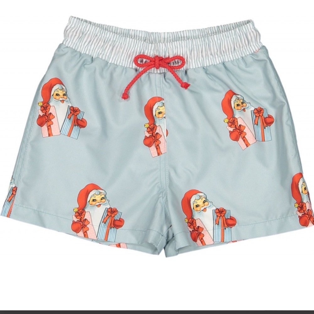 Sal & Pimenta Santa’s Swim Trunk- 8T